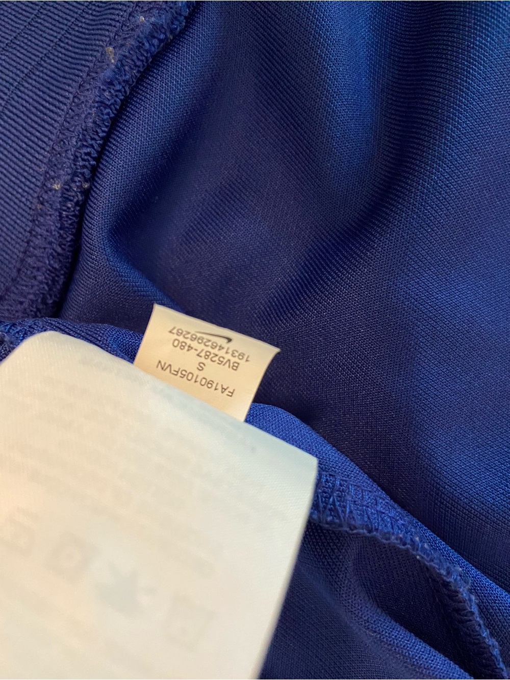 Nike Blue Full-Zip Athletic Jacket with Swoosh Mid Layer Men’s Small - Picture 3 of 13